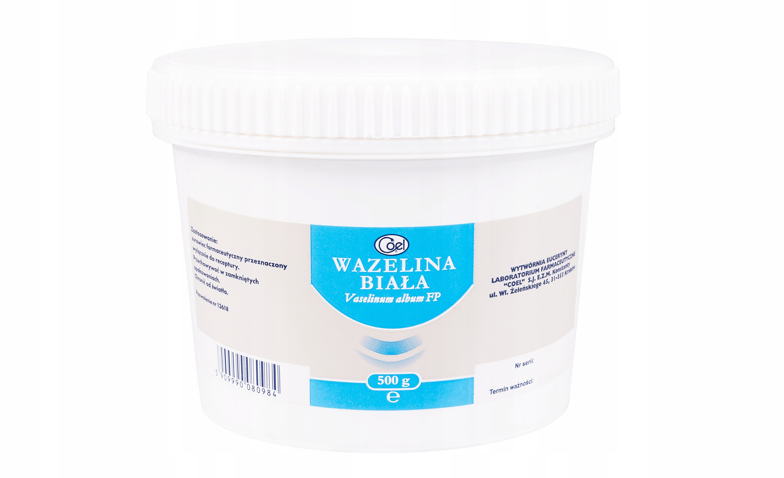 

Biała Wazelina Medyczna (kosmetyczna) 500 g