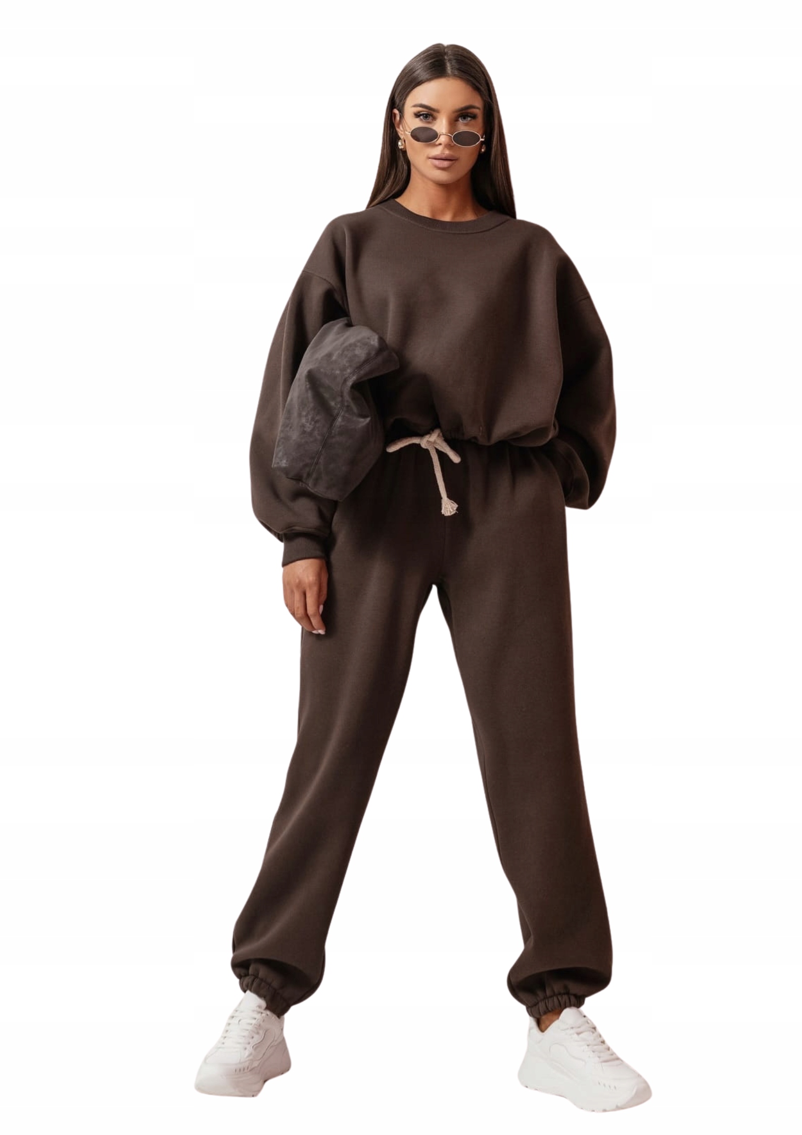 Teplákovka dámský Balance Me Gusta hnědý