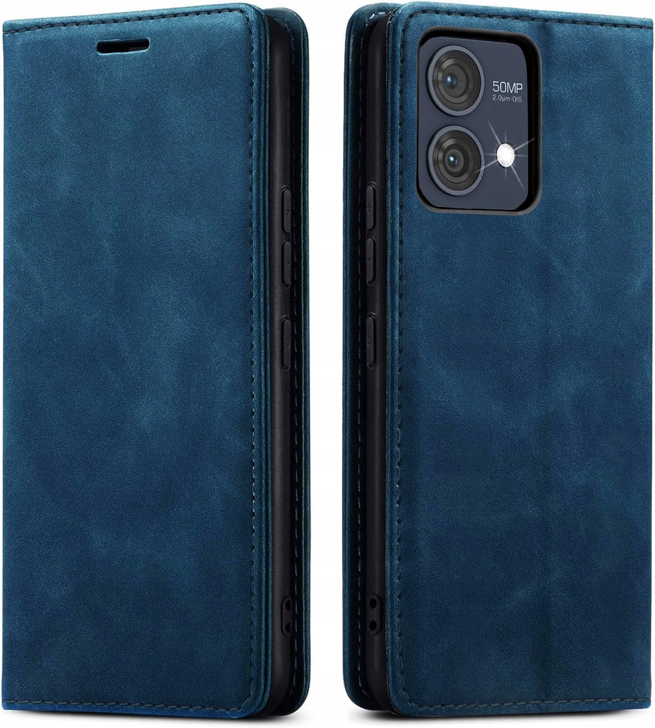 ETUI SKÓRZANE MAGNETYCZNE DO MOTOROLA MOTO G84 5G +SZKŁO Dedykowany model MOTOROLA MOTO G84 5G