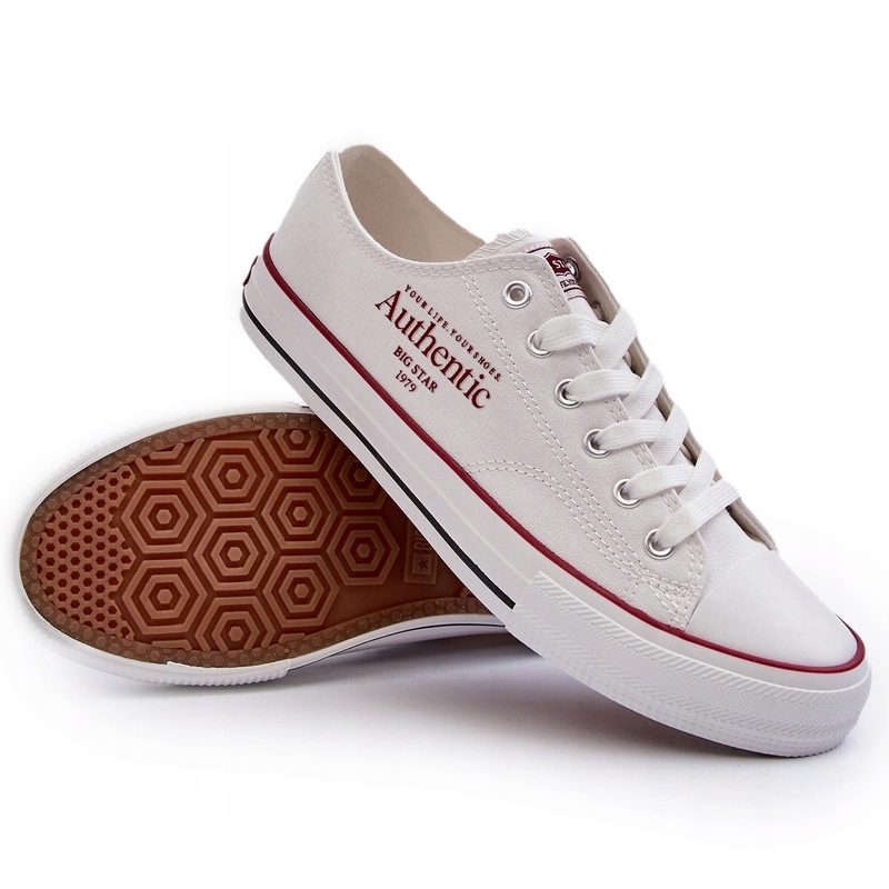 Pánské Klasické Tenisky Big Star NN174057 Bílé 45