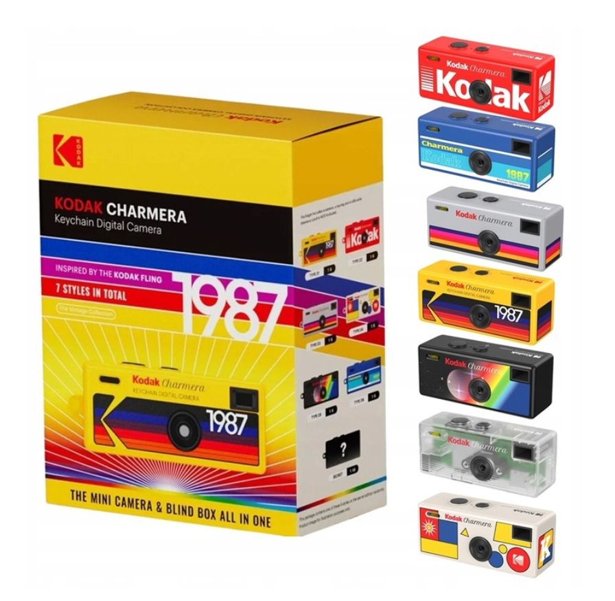 Mini fotoaparát Kodak Charmera Keychain Přívěsek Digital Camera Blind Box