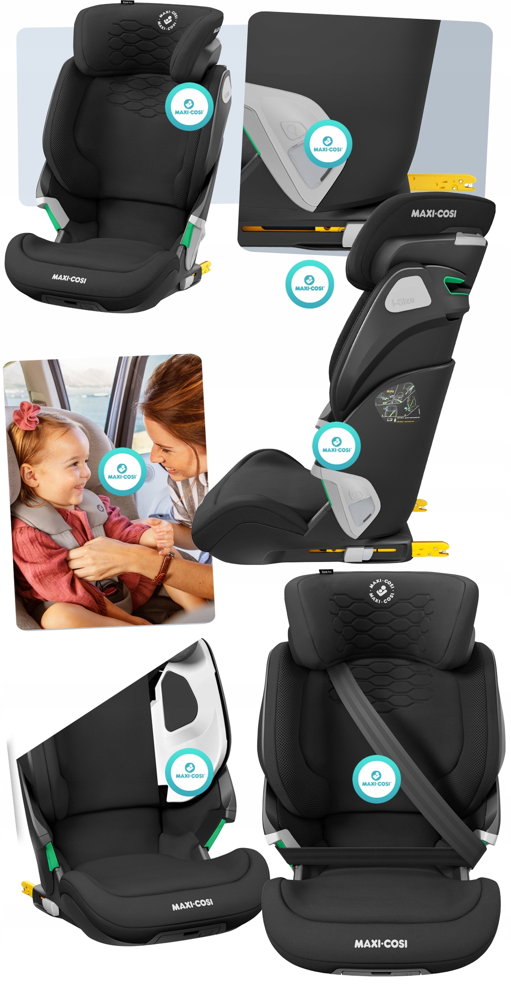 MAXI-COSI FOTELIK KORE PRO I-SIZE AUTHENT GRAPHITE Seria Kore