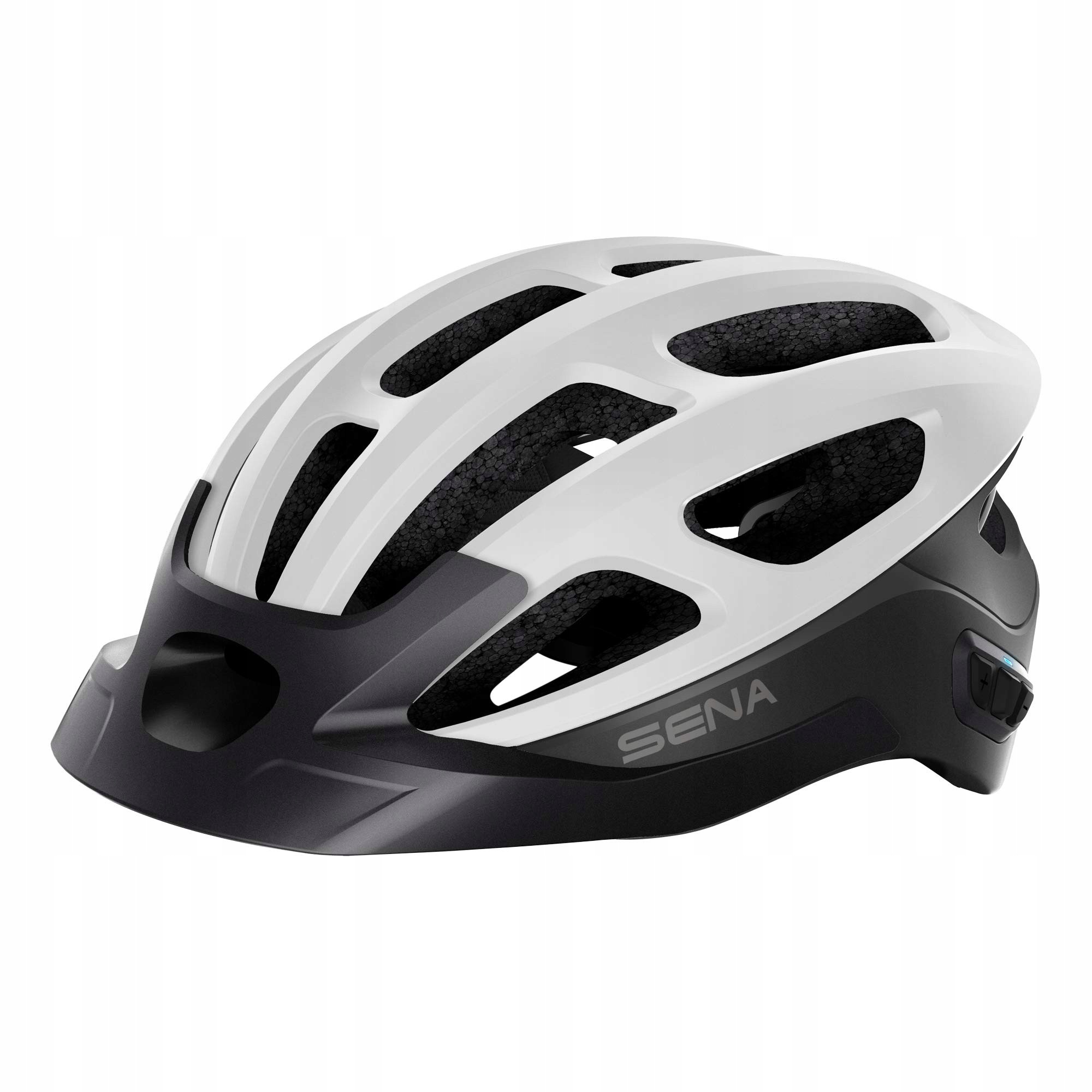 Kask rowerowy Sena R1 Evo Smart matowy biały M 55-59 cm