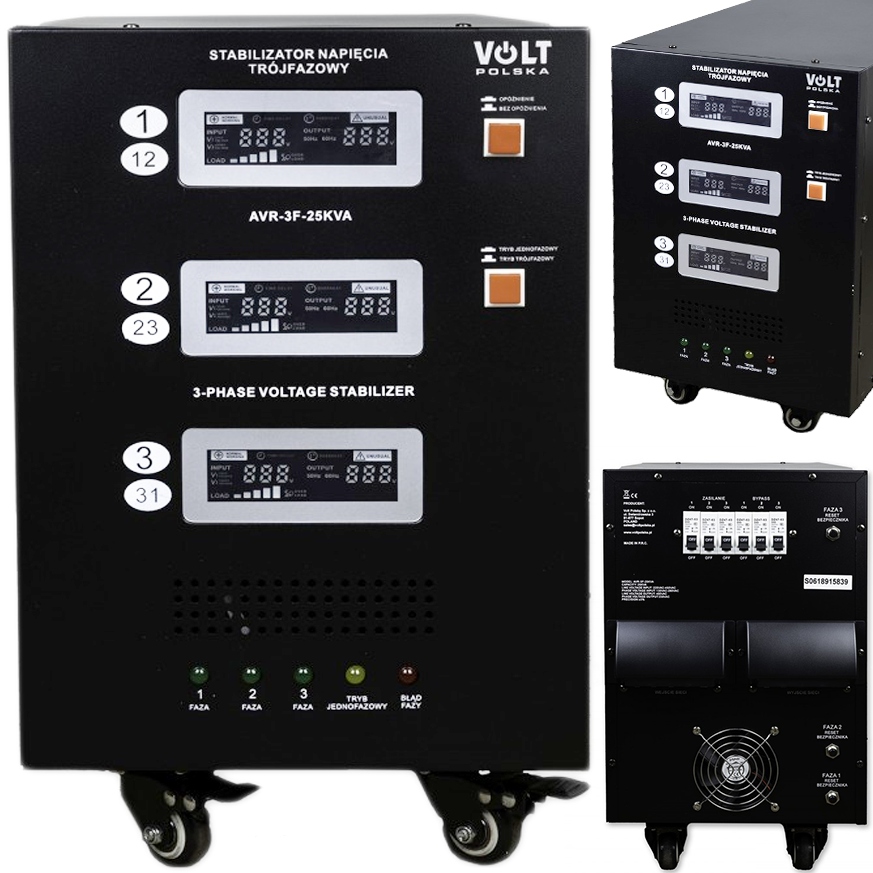 Stabilizator Napięcia Avr Pro 25kVA Trójfazowy 3%