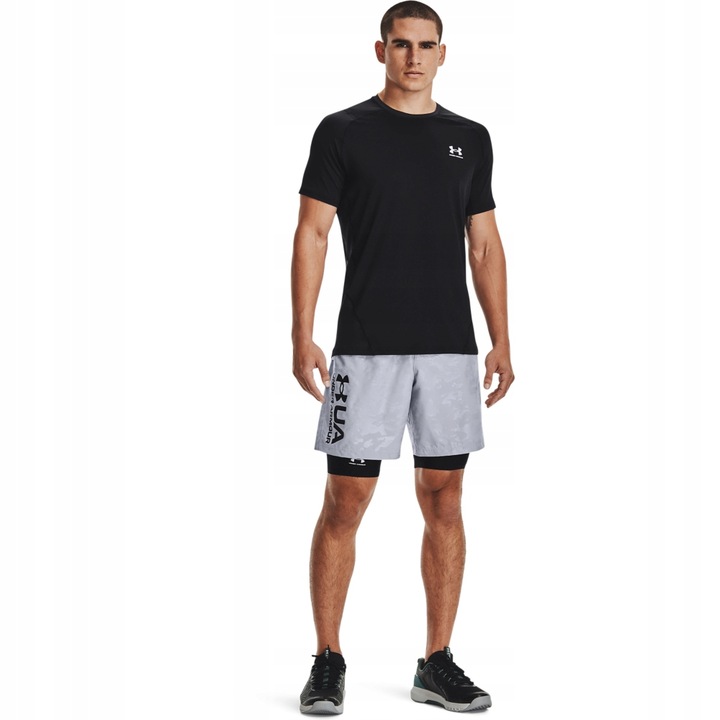 UNDER ARMOUR KOSZULKA MĘSKA TERMOAKTYWNA CZARNA SHORTSLEEVE FITTED Rozmiar M