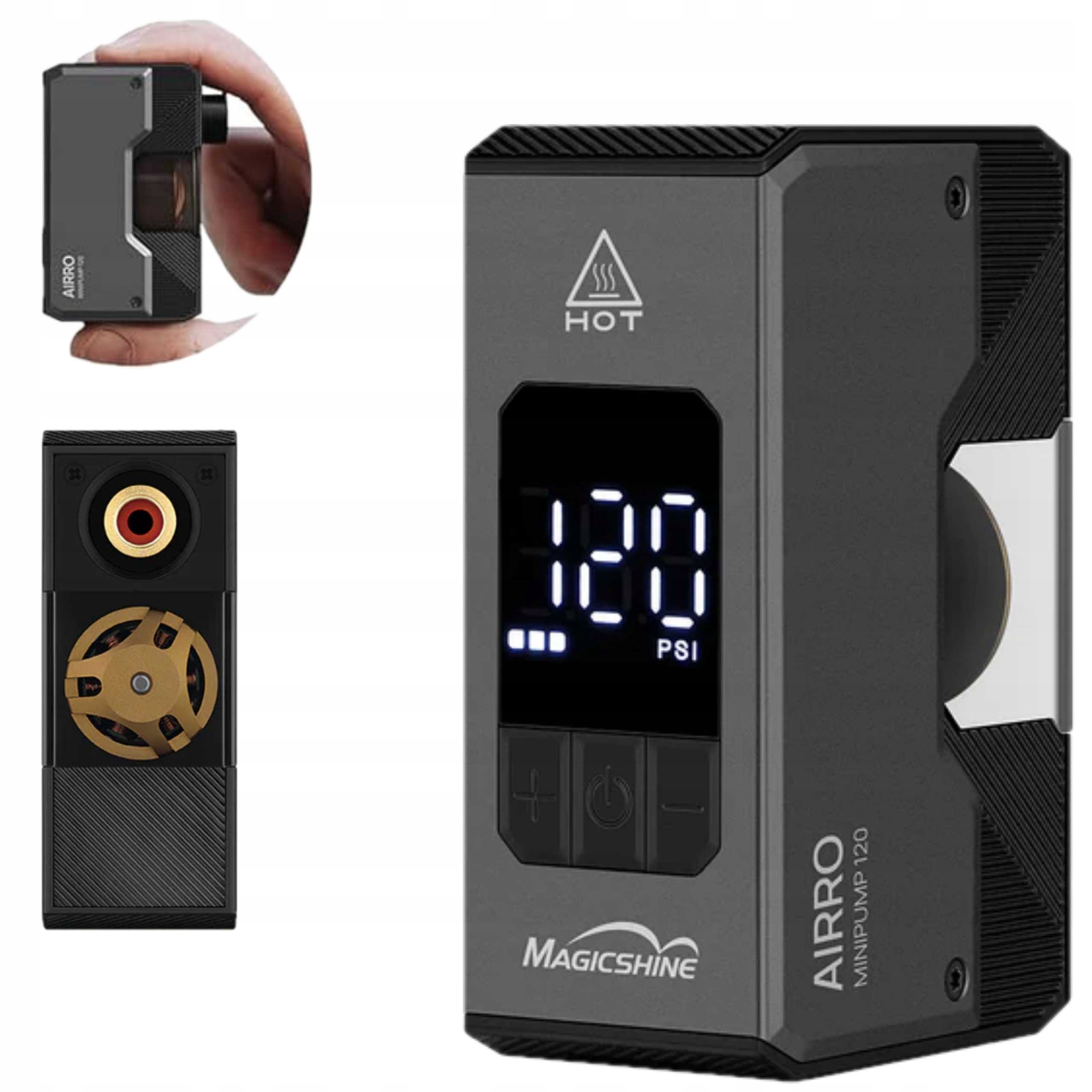 Mini elektrická pumpa Magicshine Airro E-Pump Usbc Presta Schrader 120PSI