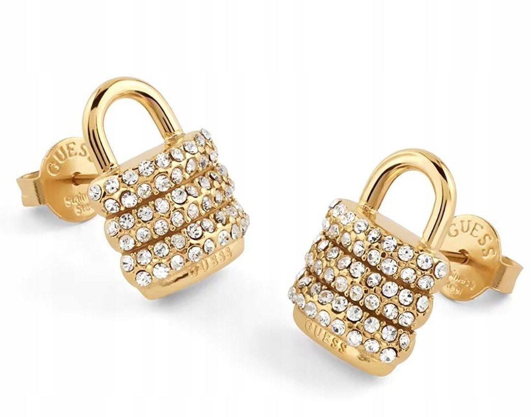 Ocelové Náušnice Guess My Secret Padlem Křišťály JUBE05419JWYGT/U