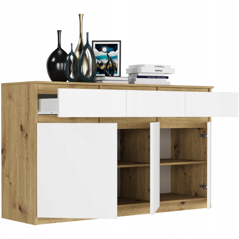 KOMODA 98CM SZAFKA 3 SZUFLADY S-3 ARTISAN MIX