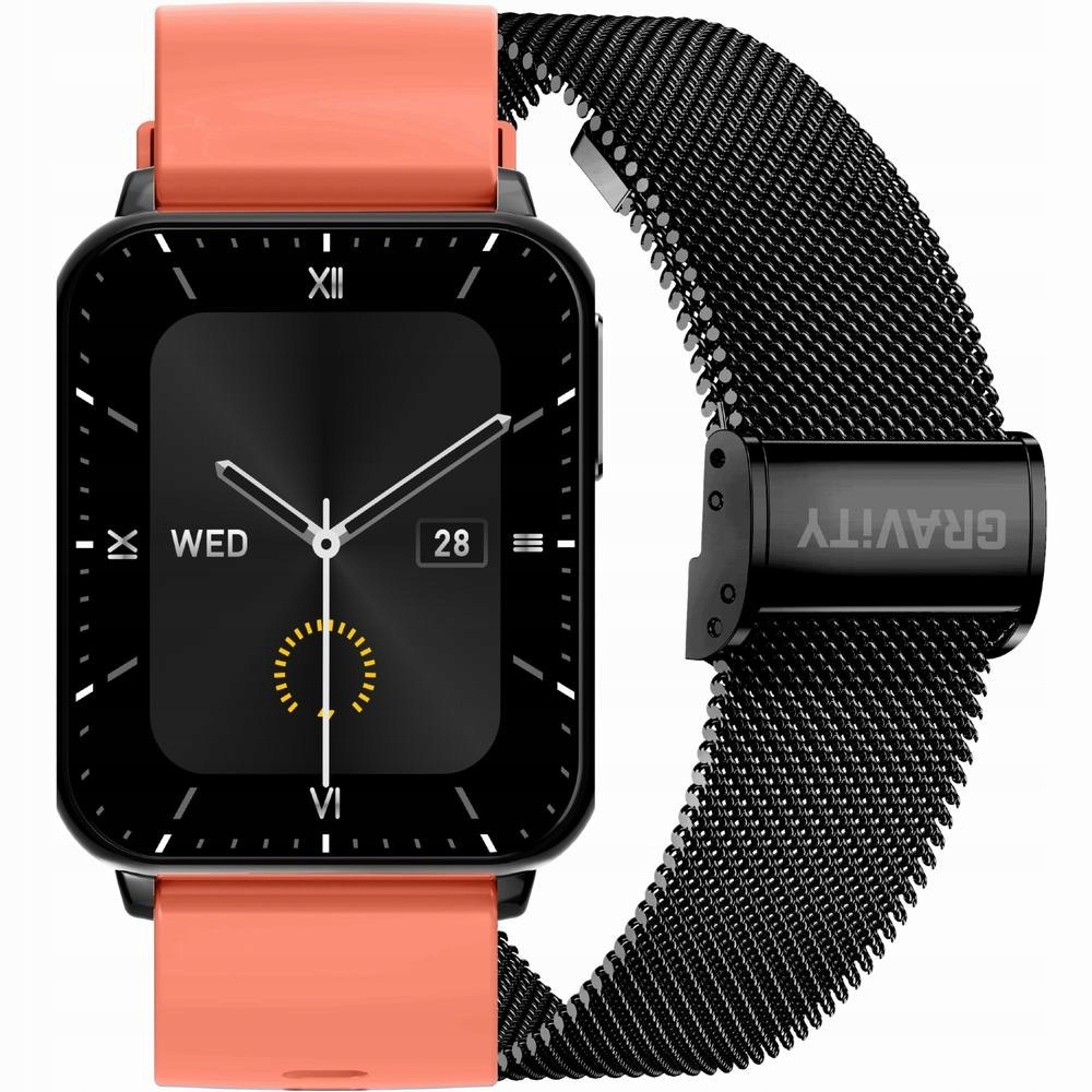 Chytré Hodinky Unisex Gravity GT17-10 Amoled, Doplňkový Pásek (sg038j) Gravit