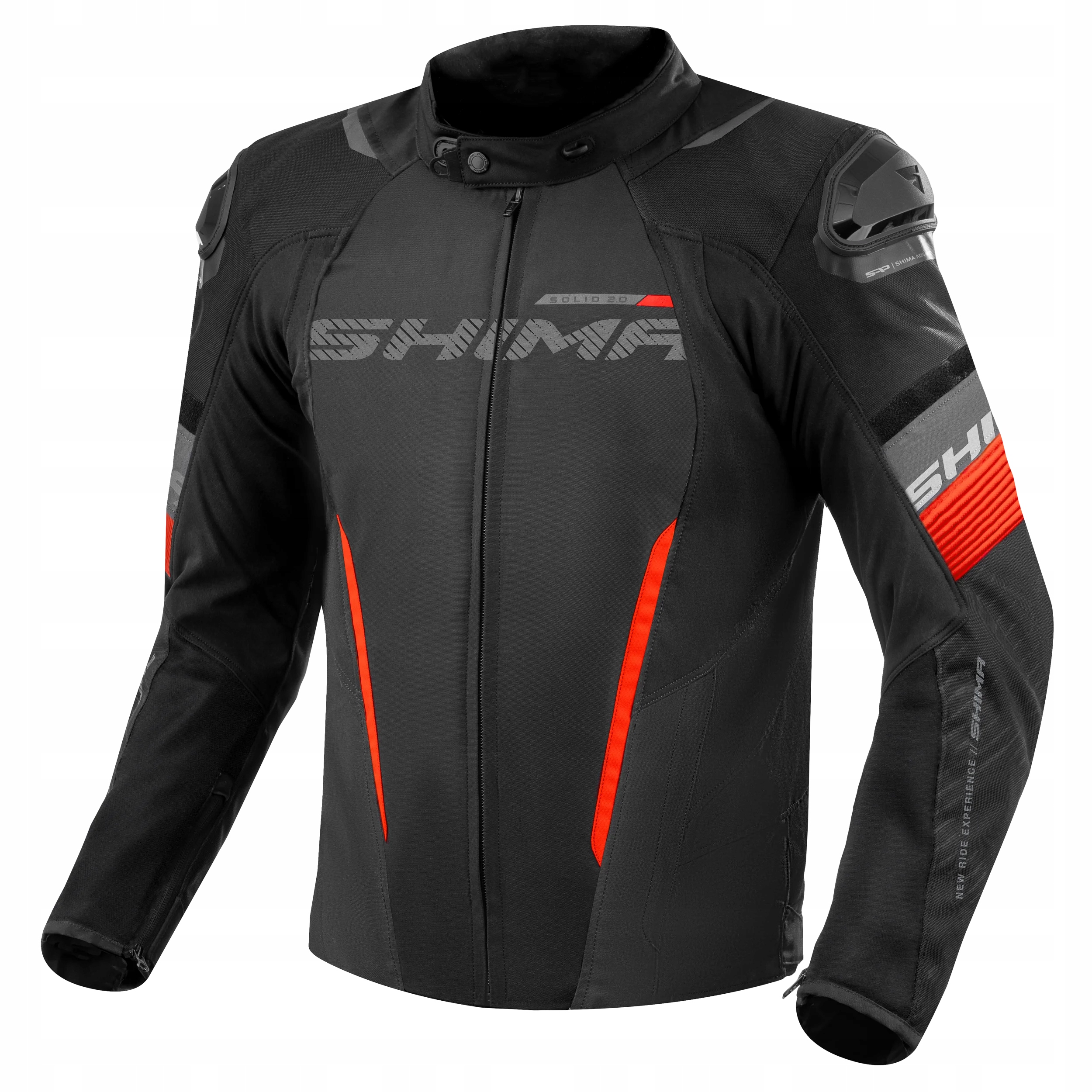 Pánska Textilná Moto Bunda Shima Solid 2.0 Červená Red