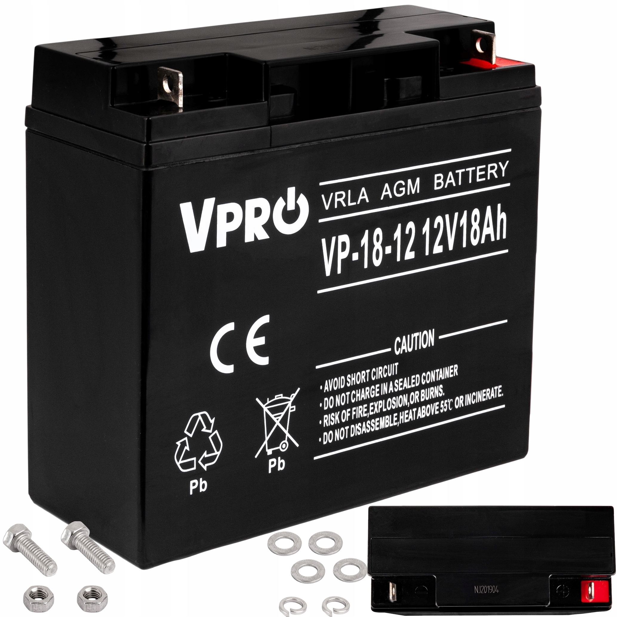 Akumualtor 12V Żelowy Agm 18AH Do Autka Do Skutera Do Zabawki Upsa Wydajny