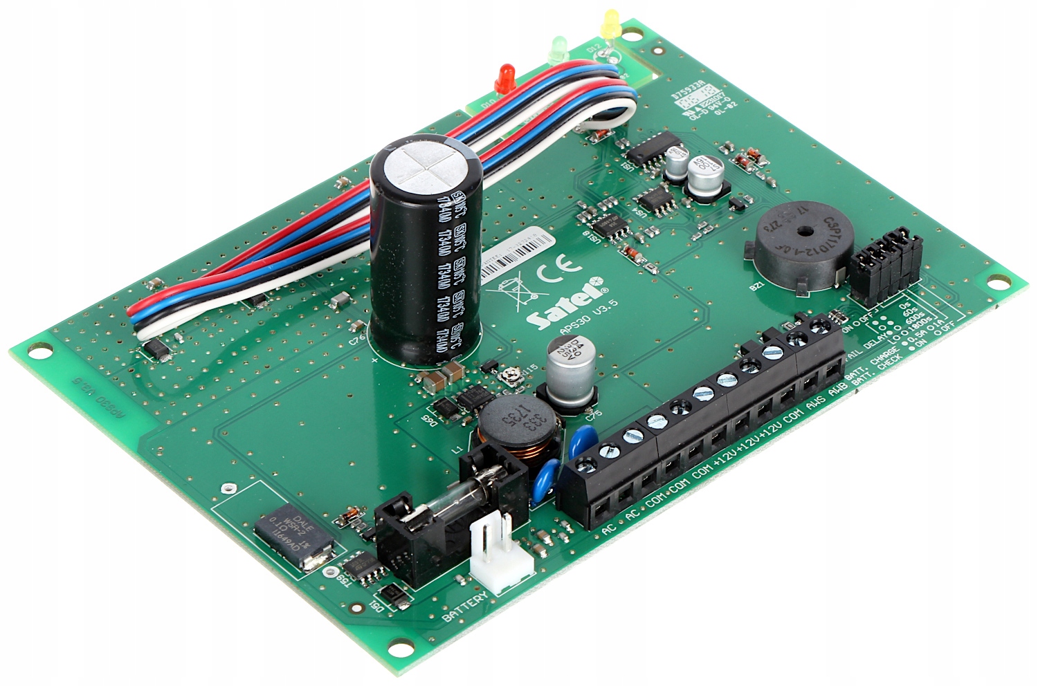 APS-30 S - Impulsowy zasilacz buforowy 12V/3A Marka Satel