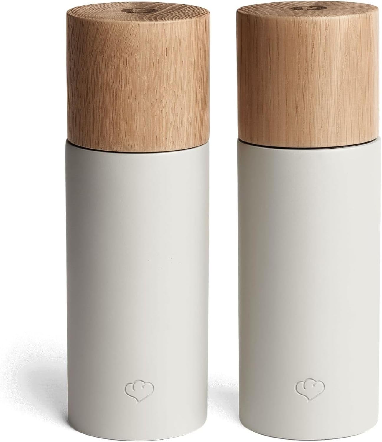 Sada Mlýnků Na Sůl A Pepř Skandinávský Design 2 Ks Šedá