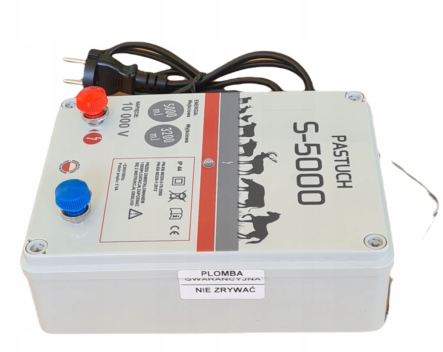 PASTUCH ELEKTRYZATOR SIECIOWY 230V POMELAC S-5000 5J POLSKI PRODUKT Kod producenta 101-010-012-00