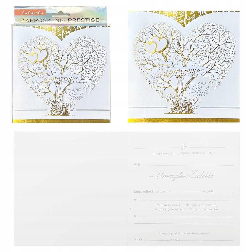 ZAPROSZENIE ŚLUB 5SZT