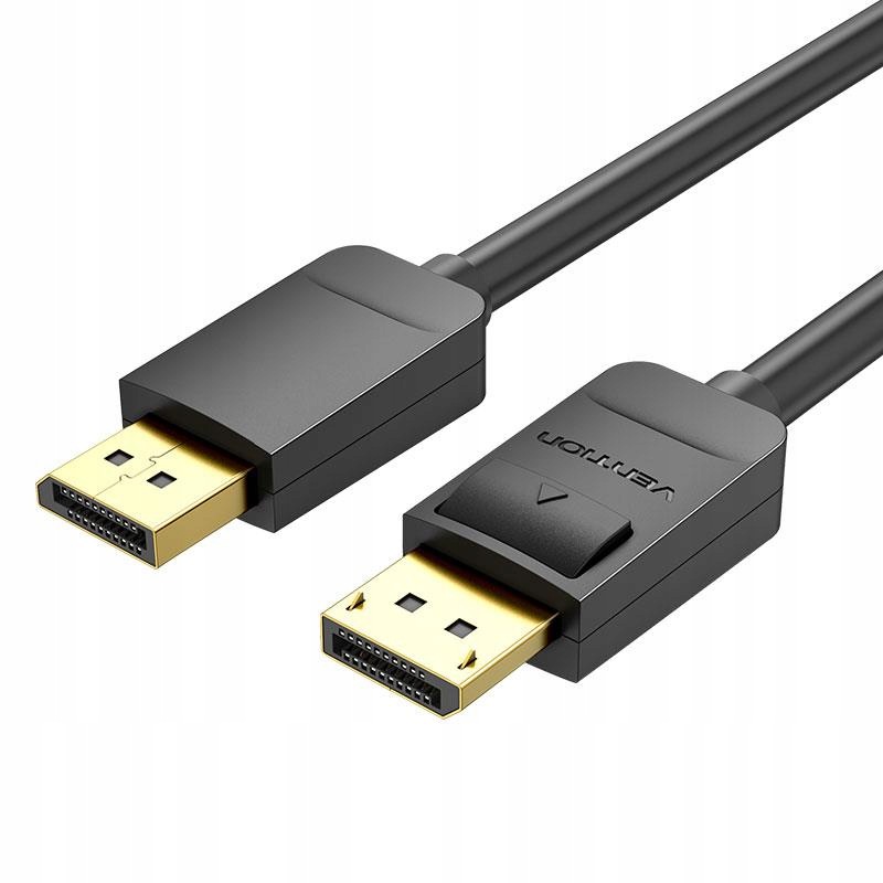Kabel DisplayPort 3m Vention Hacbi 4K@60Hz, 21.6Gbps, blokada złącza