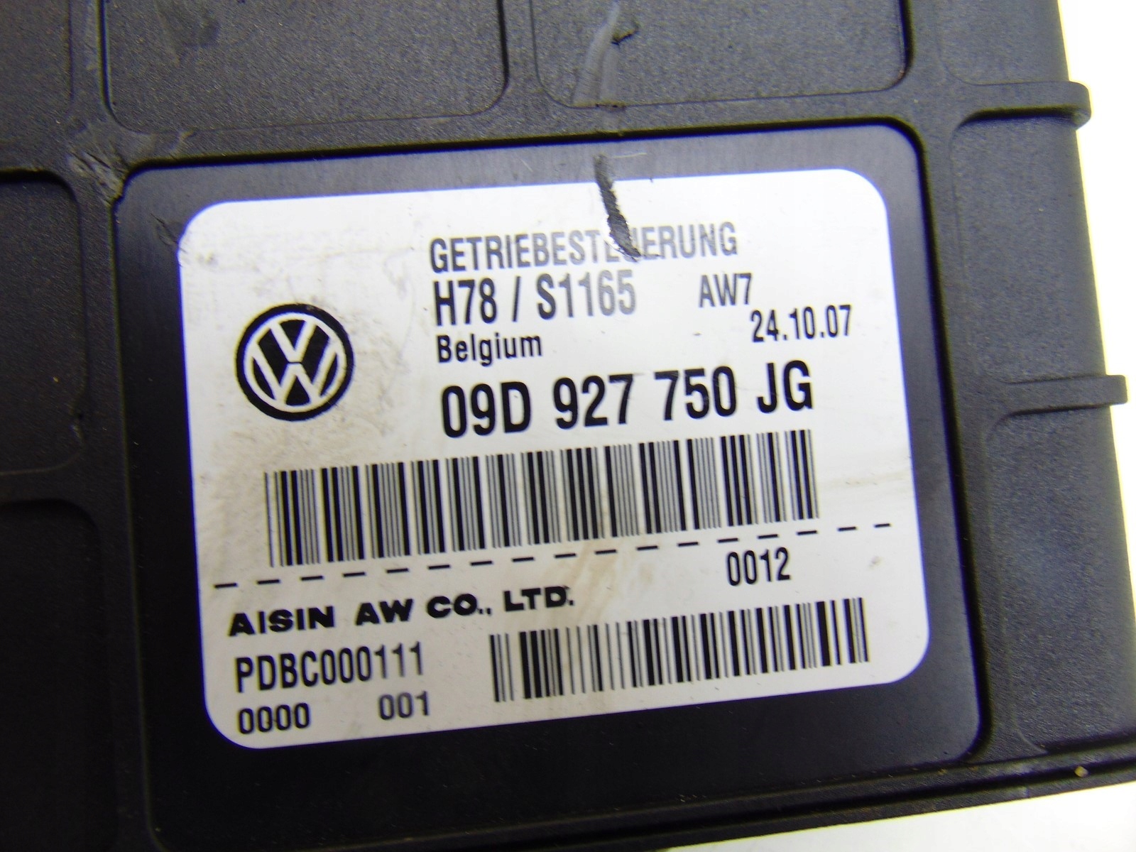 control unit gearboxes AUDI Q7 4L 4.2 TDI 09D927750JG