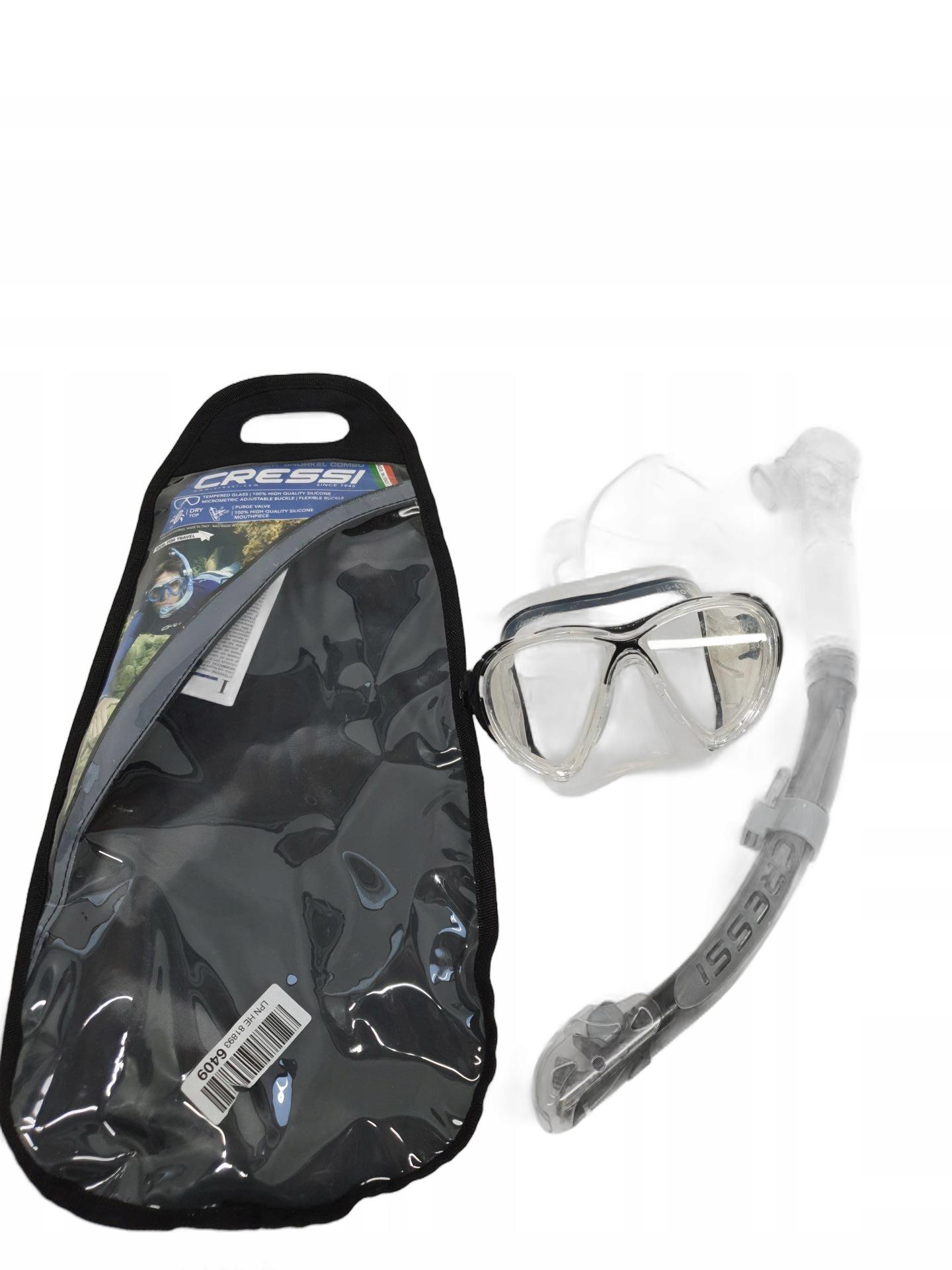 CRESSI ZESTAW FAJKA I MASKA DO NURKOWANIA