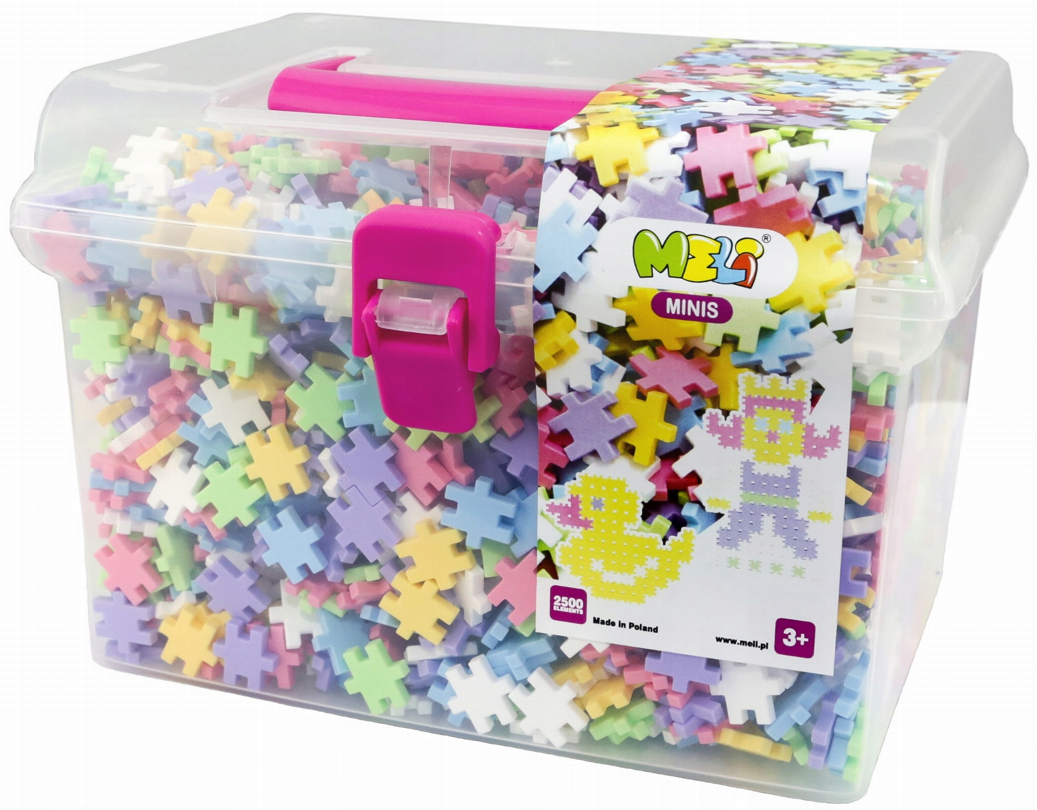 

Klocki Wafle Meli Minis Pastel Travel Box 2500 el.