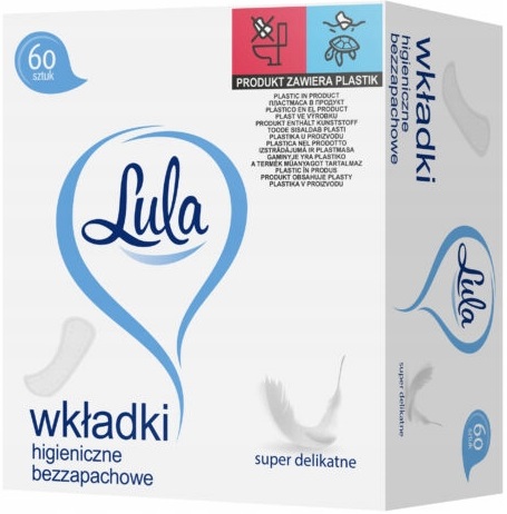 

Lula Wkładki Higieniczne Bezzapachowe 60 Sztuk