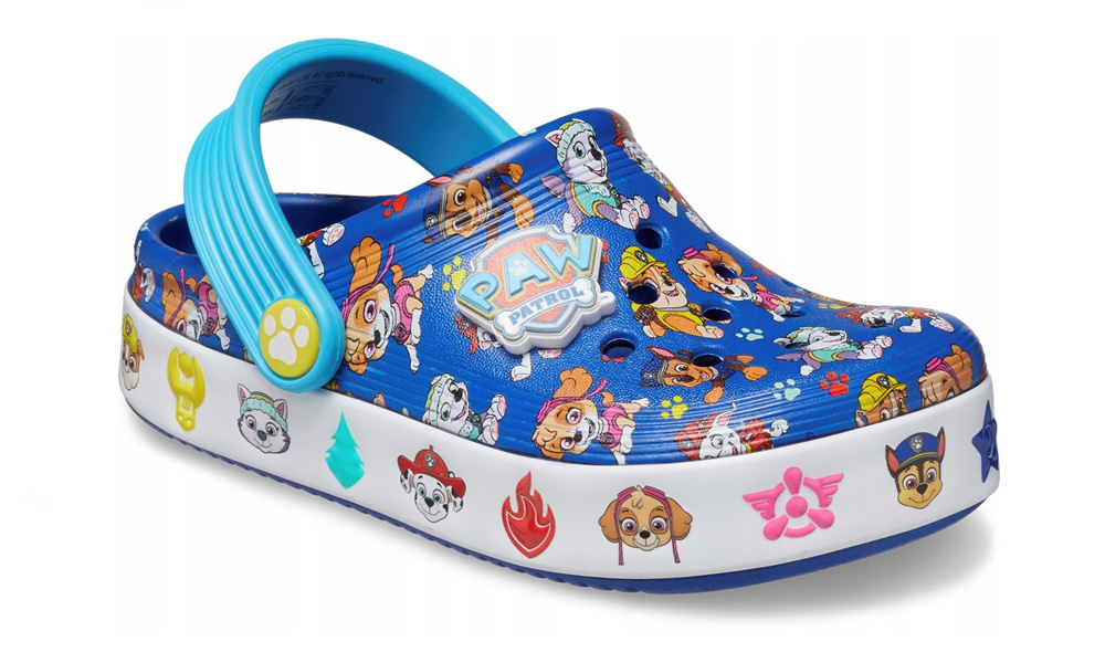 Crocs Klapki dziecięce Crockaband Paw Patrol niebieskie 25-26