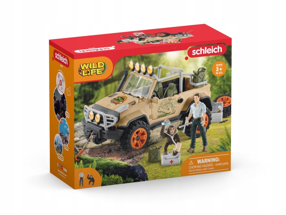 

Schleich Zestaw Samochód terenowy Wciągarka 42410