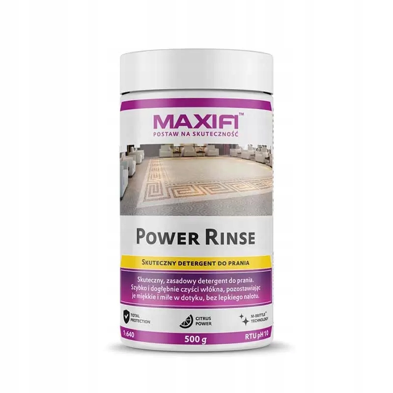 Maxifi Power Rinse 500g skoncentrowany proszek do prania ekstrakcyjnego