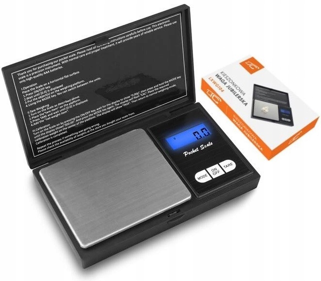 

Waga Elektroniczna Jubilerska Mała Dokładna 0,1g