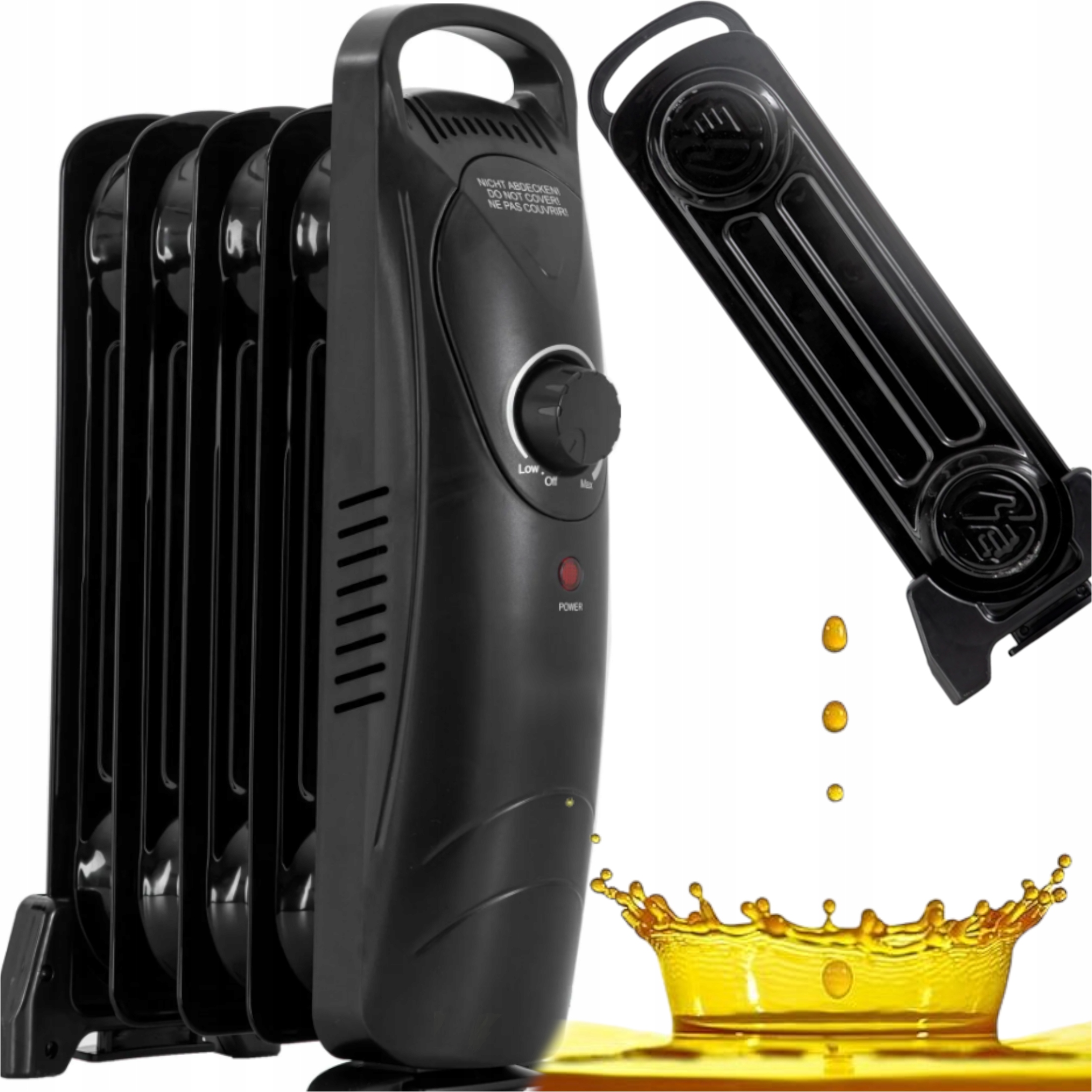 Elektrický Olejový Radiátor S Nízkou Spotřebou Proudu, Vysoká Účinnost 5 Žeber