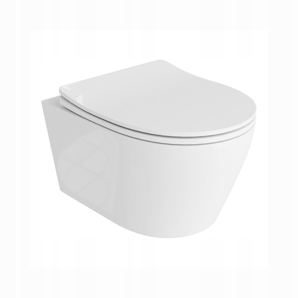 Miska Wc wisząca bezkołnierzowa z deską wolnoopadającą Lavita Bali