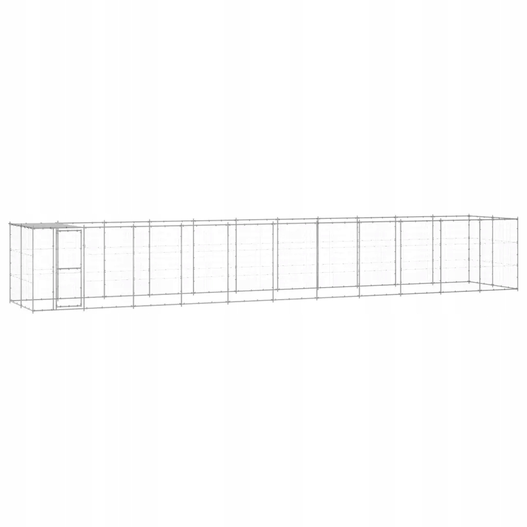 Levně Kotec univerzální pro psa 1210x220x180, stříbrná