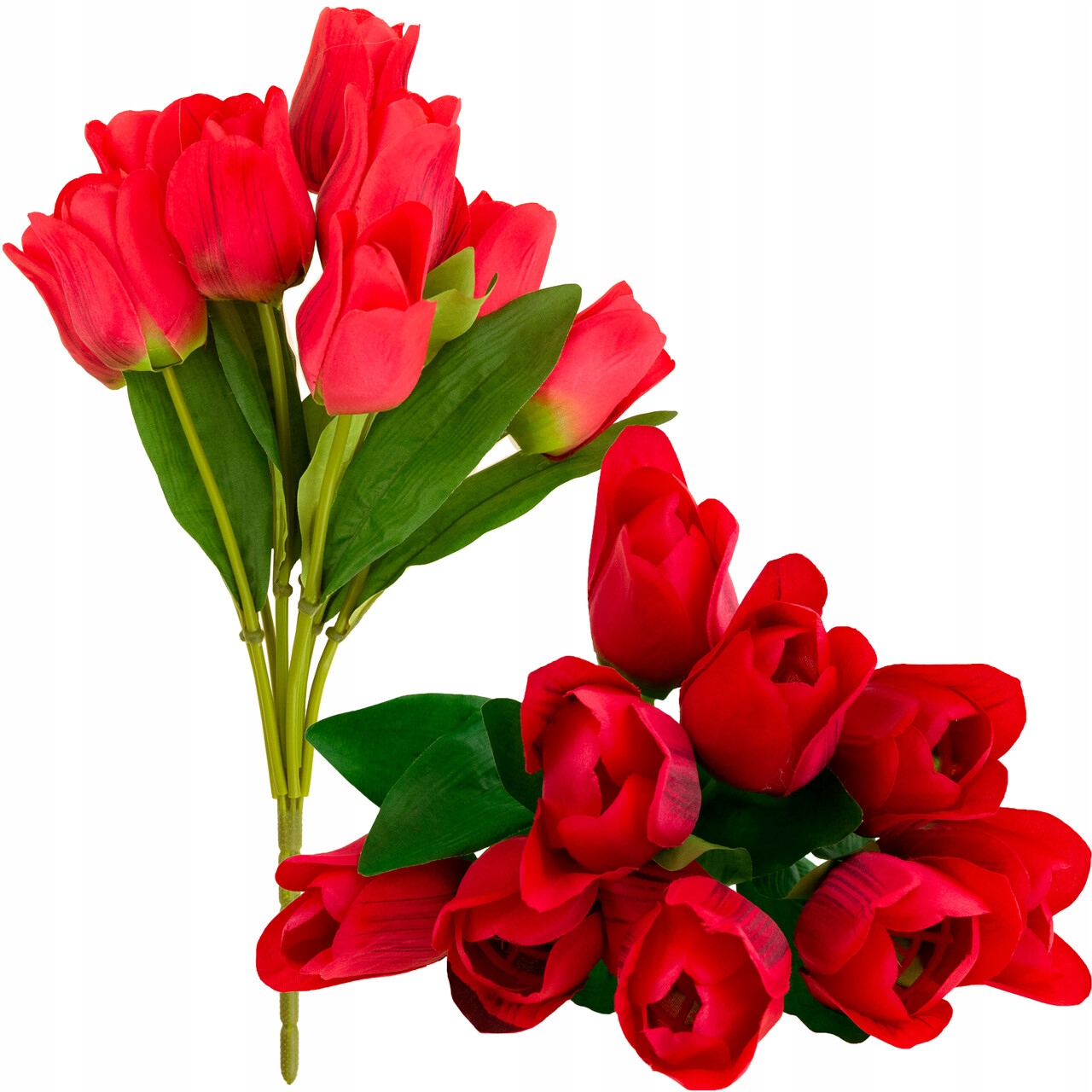 

Tulipan Duży Bukiet Tulipanów X9 Czerwony Sztuczny