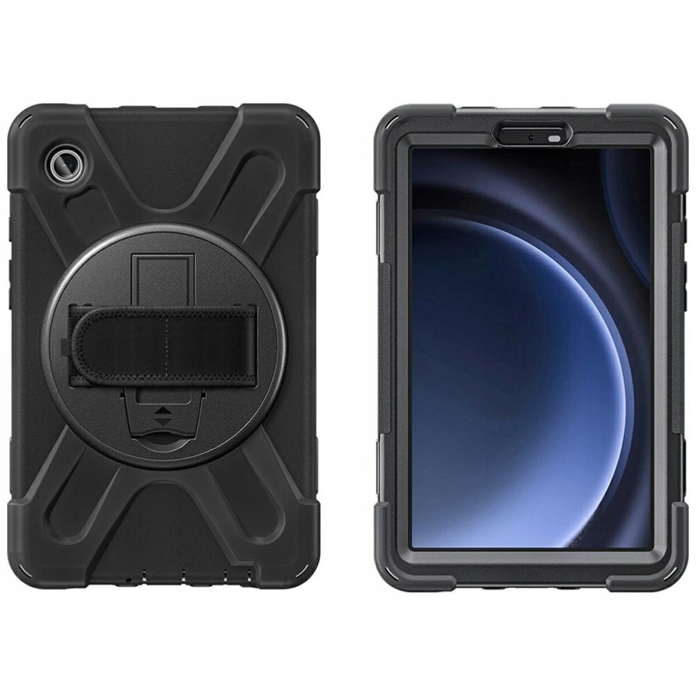 Pancéřové pouzdro 4smarts Rugged Case Grip pro Samsung Galaxy Tab A9, černé