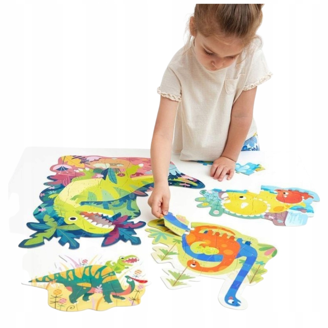 CzuCzu Dinozaury Puzzle Progresywne 71 elementy 4 Układanki 3+ Marka CzuCzu