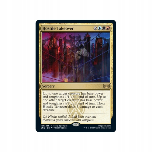 Mtg 2x Hostile Takeover (Rare)