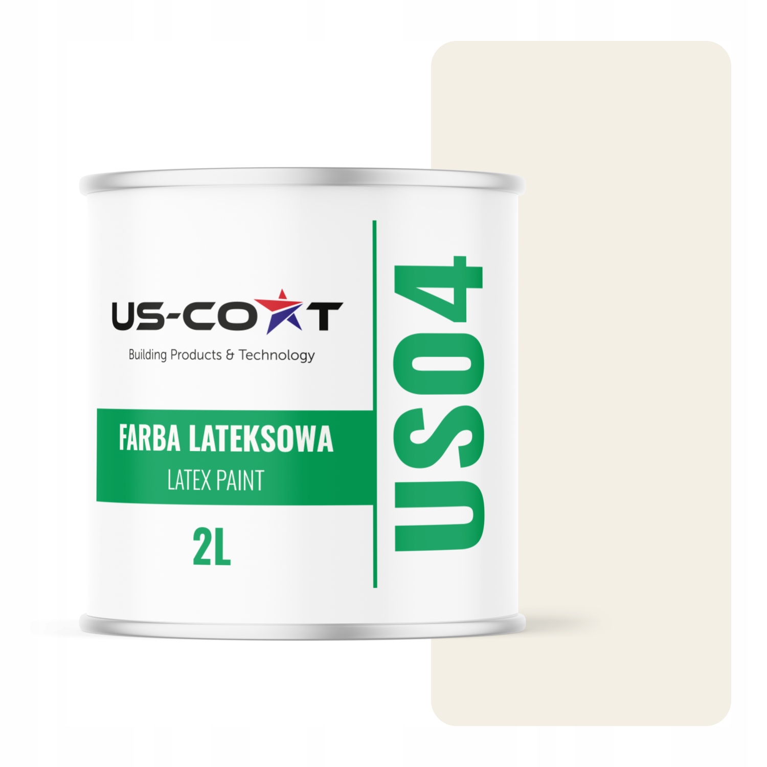 Barva Bílá, Zlomená Do Béžové Barvy H3884 2L, Hluboký Mat Na Stěnu