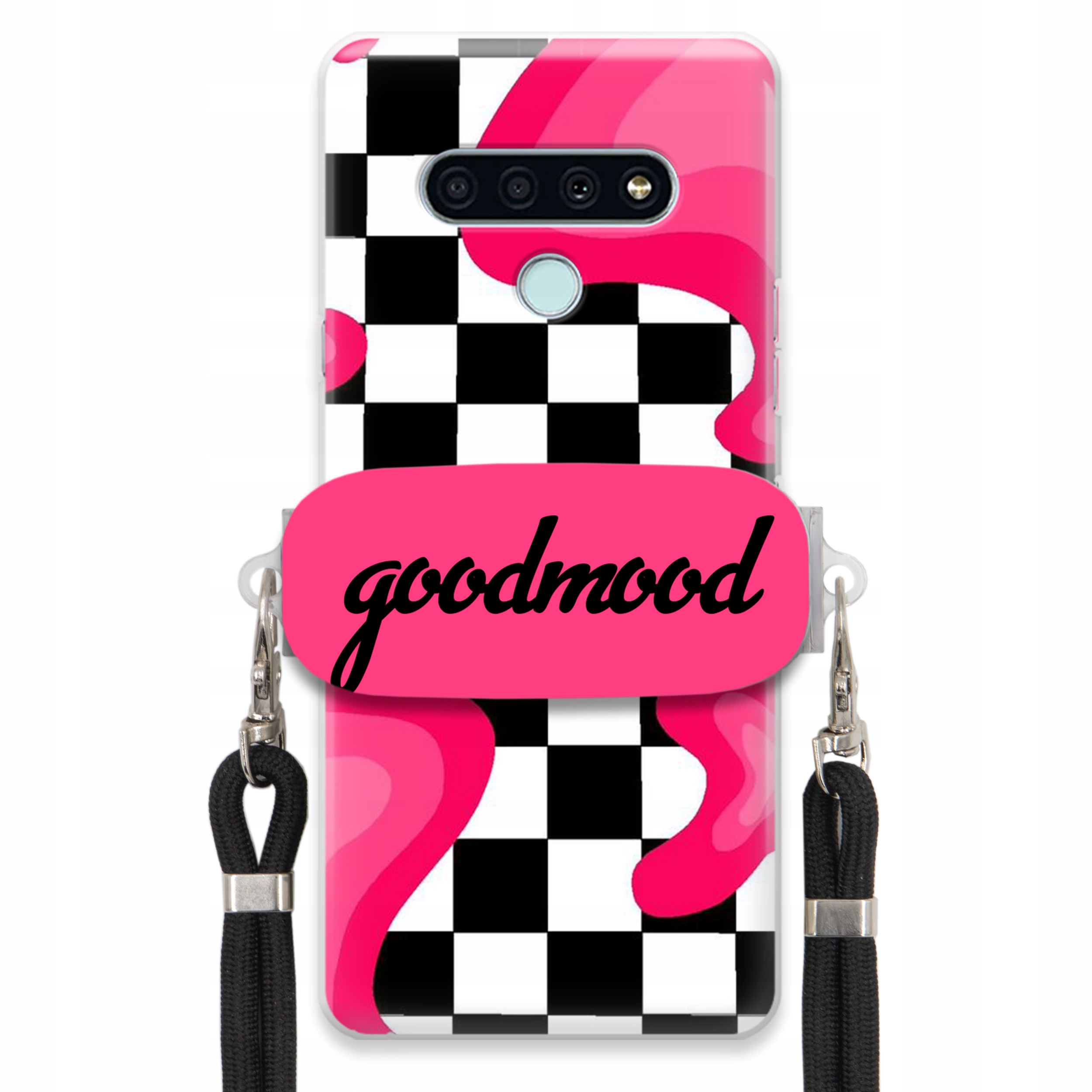 Puzdro Pre Lg K71 Sada Case Držiak Na Vodítko Čierna Pre Teenagerov Splash