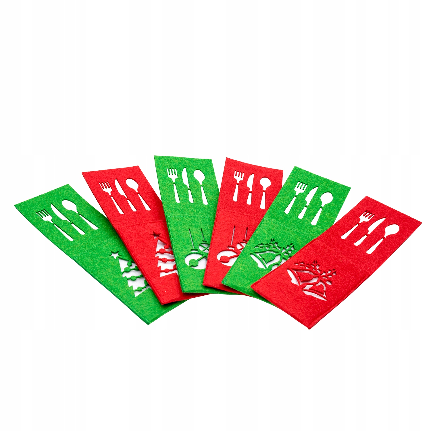 ŚWIĄTECZNE ETUI POKROWCE NA SZTUĆCE ŚWIĘTA ZIEL CH Zastosowanie na sztućce