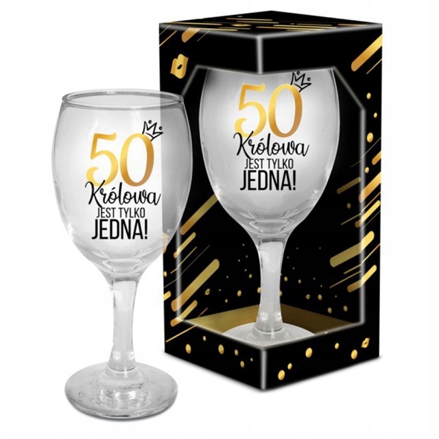 

kieliszek do Wina na Pięćdziesiątkę