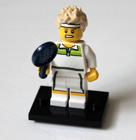 Lego Cmf Minifigures Tennis Ace, col07-9 Nový 8831 Série 7 Minifigurek