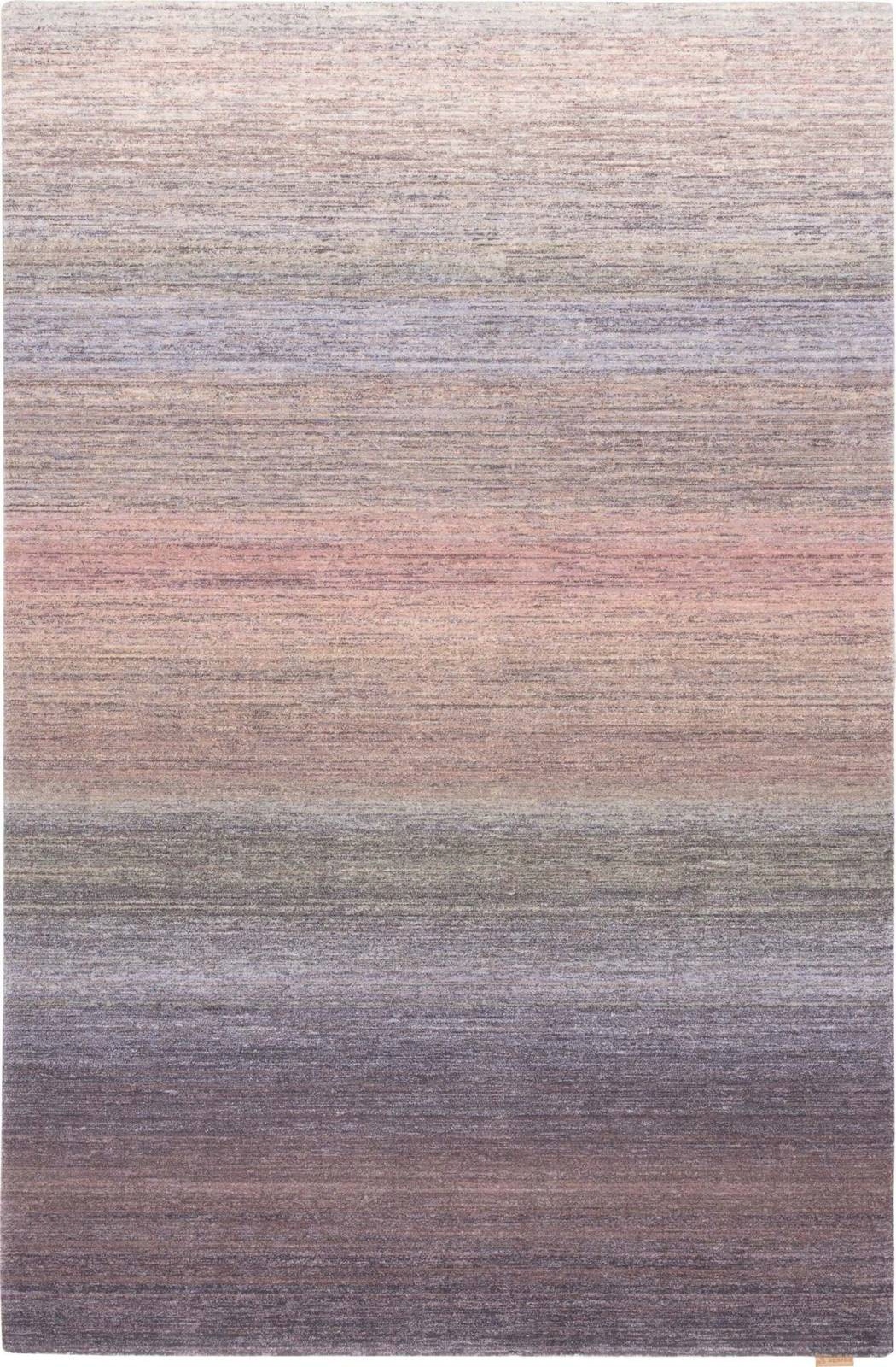 Miękki dywan 230x340 fioletowy do salonu 100% wełna gęsty prostokąt Agnella