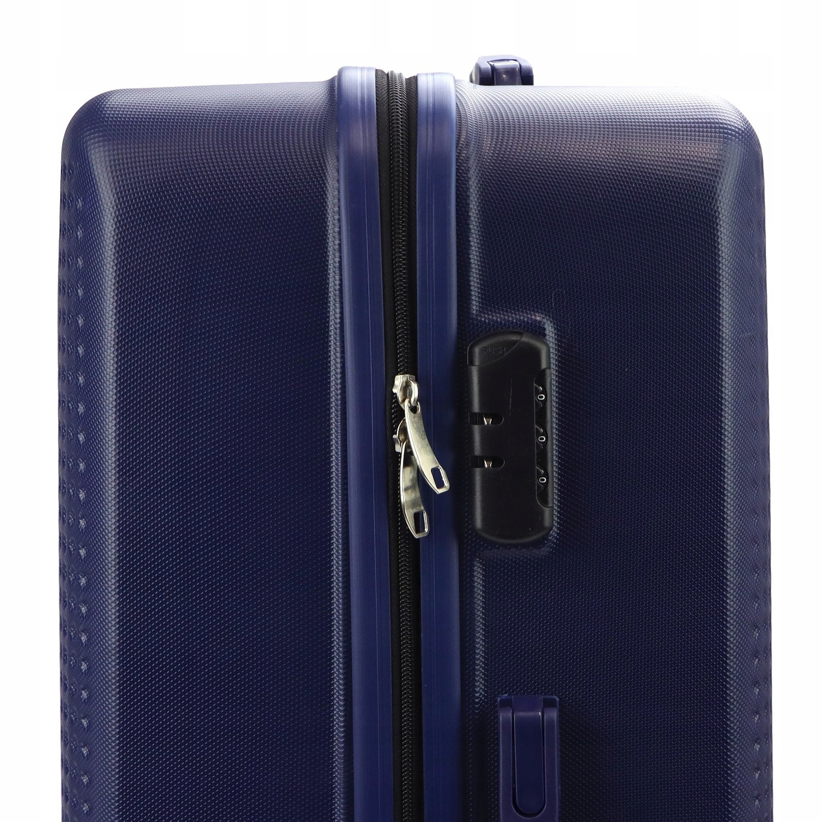 ORYGINALNY ZESTAW TRZECH WALIZEK PODRÓŻNYCH DUŻA ŚREDNIA MAŁA PIERRE CARDIN Wzór dominujący bez wzoru