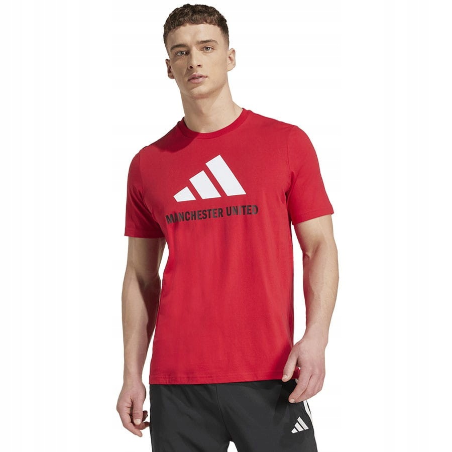 Koszulka adidas Manchester United Fc Tee JX1129 Czerwony, M