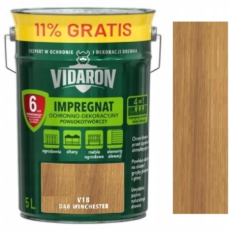 Vidaron Impregnat Do Drewna V18 Dąb Winchester 5L