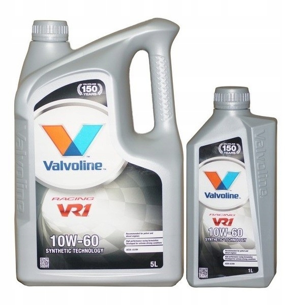 VALVOLINE VR1 RACING 10W60 olej silnikowy 6L