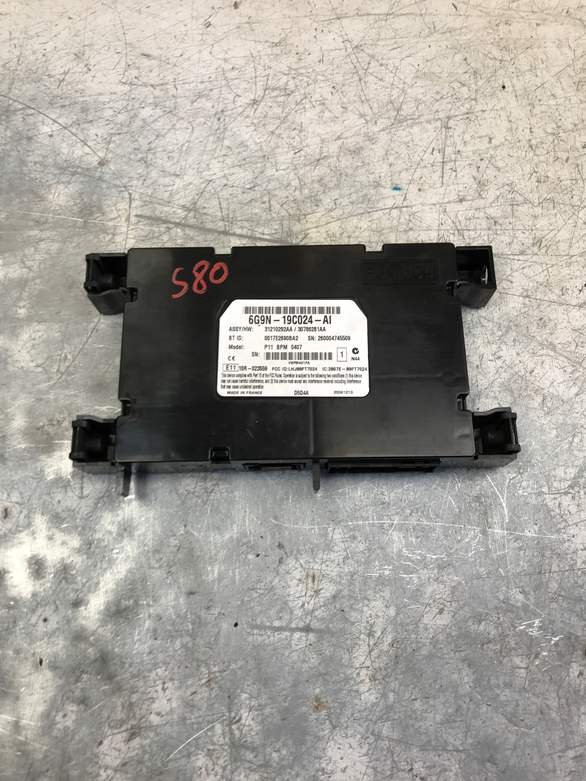 module BLUETOOTH VOLVO S80 6G9N-19C024-AI