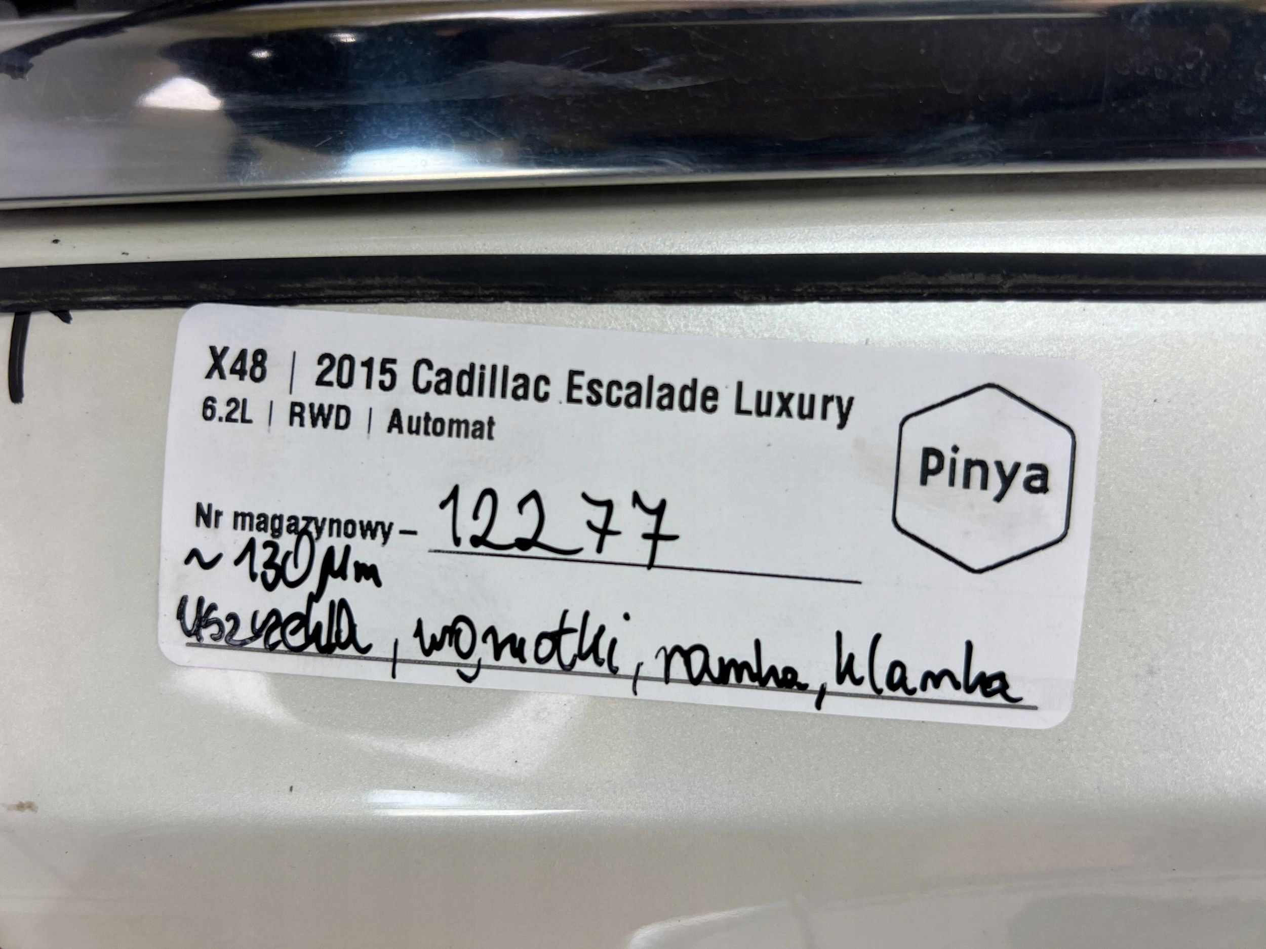 door front right Cadillac Escalade IV 2015+