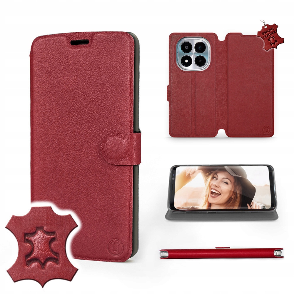 Etui Mobiwear do Xiaomi Poco M8 Pro 5G Dark Red