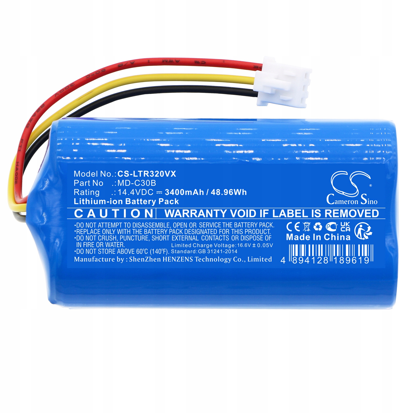 Bateria do Blaupunkt Xboost BPK-VCBB1XB Liectroux C30B Midea M4 14,4V 3,4Ah