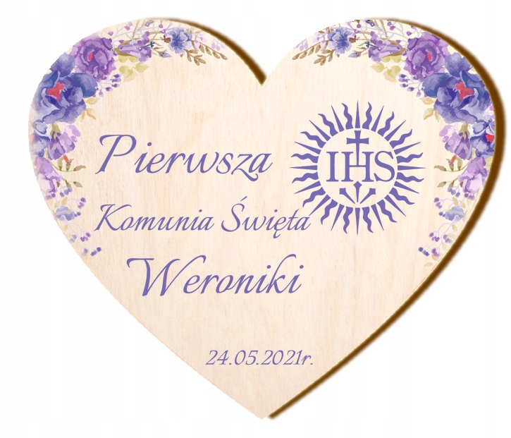 Podziękowania dla gości na Komunię Komunia MAGNES Rodzaj magnes